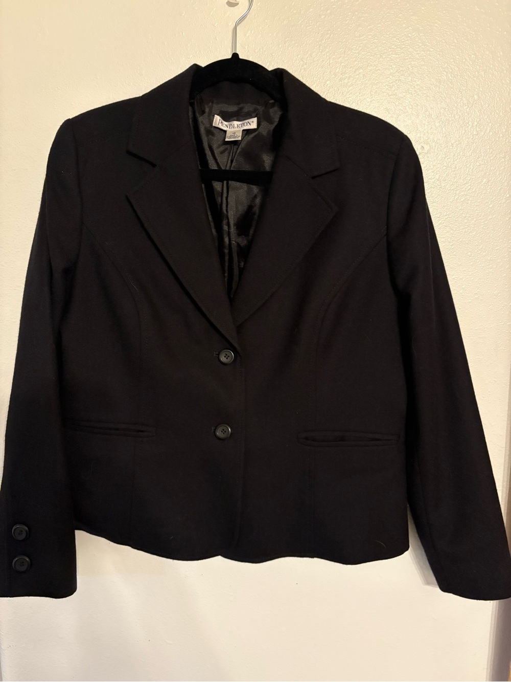 Pendleton Black Tailored Women's Blazer Jacket